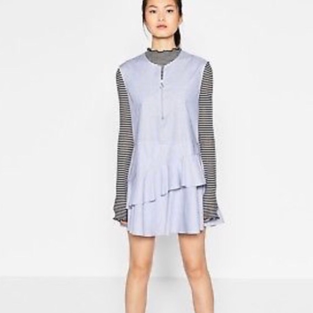 Zara ruffle layer dress